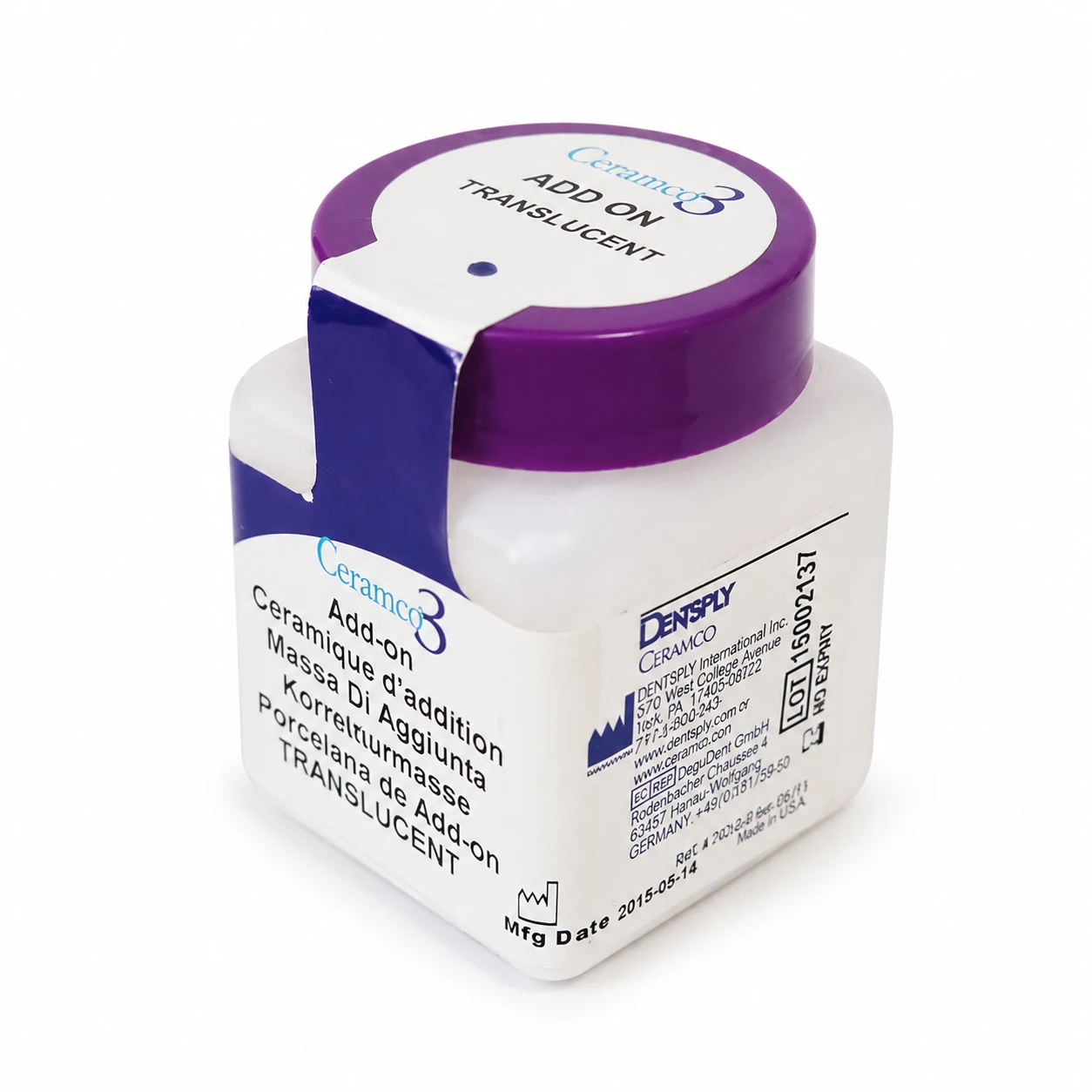 پودر اد-آن پرسلن متال سرامیک PFM سرامکو Denstply - Ceramco3 PFM Powder یک انس