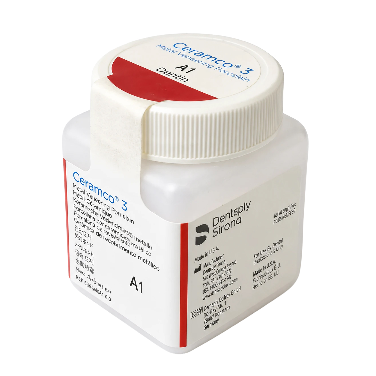 پودر دنتین پرسلن متال سرامیک PFM سرامکو Denstply - Ceramco3 PFM Powder یک انس