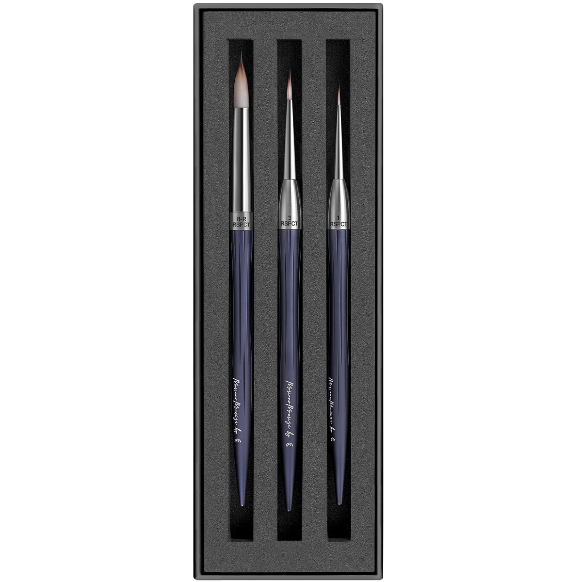 ست قلم‌موهای سرامیک Mariano Maurizi BASIC SET Special  مدل 1/3/6R | مجموعه 3 عددی Smile Line
