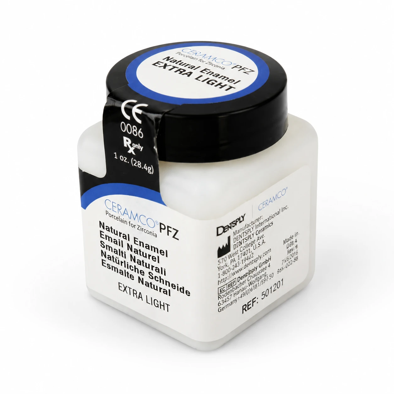 پودر پرسلن زیرکونیا PFZ سرامکو Denstply - Ceramco PFZ Powder یک انس